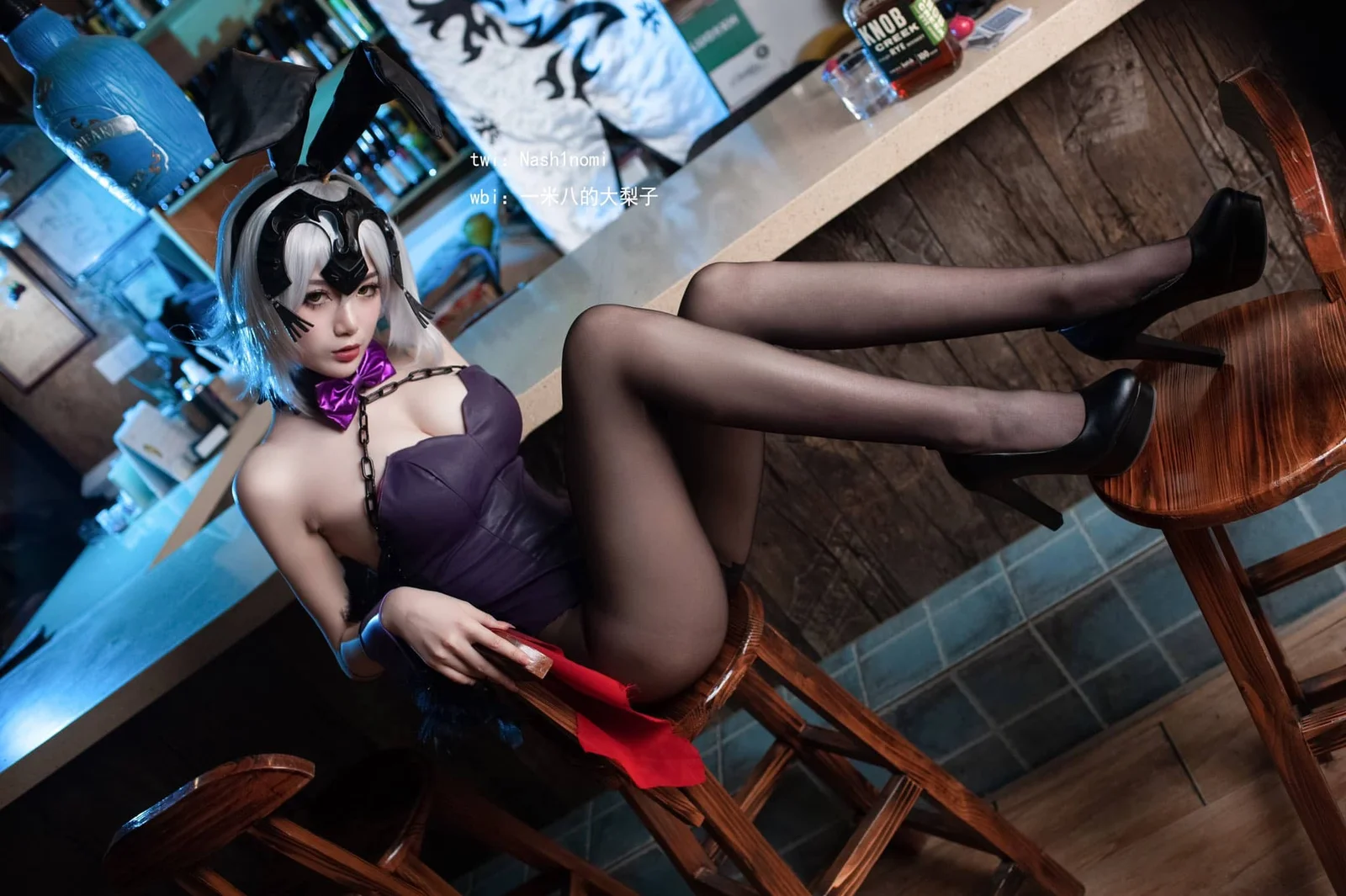 一米八的大梨子 – 一米八的大梨子-黑贞德·兔女郎-asianfeet.store